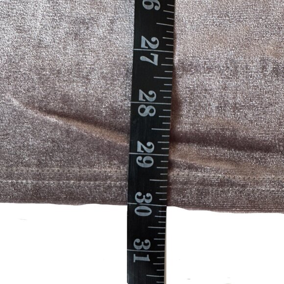 Umgee GRAY Silver Pewter 3X Velvet Smocked Ruching Blouse - Picture 9 of 12